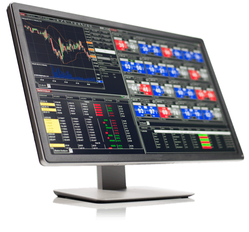 NinjaTrader Desktop platform shown on a monitor